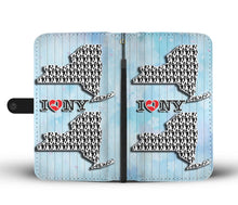 Load image into Gallery viewer, Boston Terrier Pattern Print Wallet Case-Free Shipping-NY State