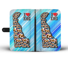 Load image into Gallery viewer, Cavaliar King Charles On Heart Print Wallet Case-Free Shipping-DE State