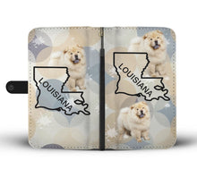 Load image into Gallery viewer, Chow Chow Dog Print Wallet Case-Free Shipping-LA State