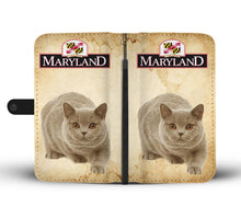 Load image into Gallery viewer, British Shorthair Cat Print Wallet Case-Free Shipping-MD State