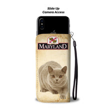 Load image into Gallery viewer, British Shorthair Cat Print Wallet Case-Free Shipping-MD State