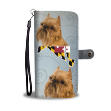 Load image into Gallery viewer, Brussels Griffon Print Wallet Case-Free Shipping-MD State