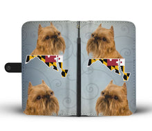Load image into Gallery viewer, Brussels Griffon Print Wallet Case-Free Shipping-MD State
