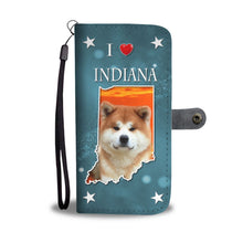 Load image into Gallery viewer, Cute Akita Dog Print Wallet Case-Free Shipping-IN State