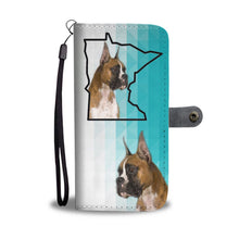 Load image into Gallery viewer, Boxer Dog Print Wallet Case-Free Shipping-MN State
