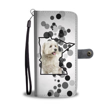 Load image into Gallery viewer, Cute Maltese Print Wallet Case-Free Shipping-MN State