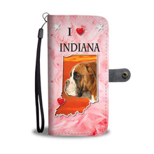 Load image into Gallery viewer, Boxer Dog Print Wallet Case-Free Shipping-IN State