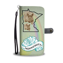 Load image into Gallery viewer, British Shorthair Cat Print Wallet Case-Free Shipping-MN State