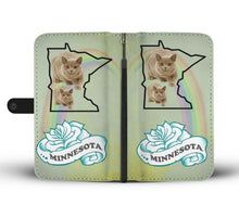 Load image into Gallery viewer, British Shorthair Cat Print Wallet Case-Free Shipping-MN State