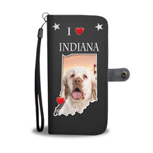 Load image into Gallery viewer, Clumber Spaniel Print Wallet Case-Free Shipping- IN State