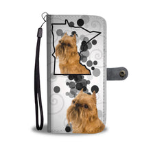 Load image into Gallery viewer, Brussels Griffon Print Wallet Case-Free Shipping-MN State