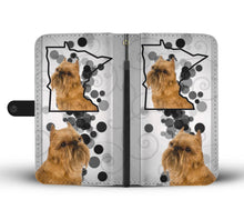 Load image into Gallery viewer, Brussels Griffon Print Wallet Case-Free Shipping-MN State