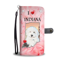 Load image into Gallery viewer, Cute Old English Sheepdog Print Wallet Case-Free Shipping-IN State