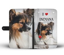 Load image into Gallery viewer, Cute Papillon Dog Print Wallet Case-Free Shipping-IN State