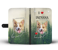 Load image into Gallery viewer, Cute Pembroke Welsh Corgi Print Wallet Case-Free Shipping-IN State