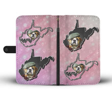 Load image into Gallery viewer, Bulldog With Cap Print Wallet Case-Free Shipping-WV State