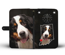 Load image into Gallery viewer, Cute Bernese Mountain Dog Print Wallet Case-Free Shipping-IN State