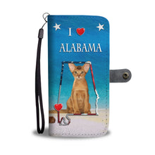 Load image into Gallery viewer, Abyssinian Cat Print Wallet Case-Free Shipping-AL State