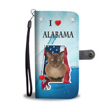 Load image into Gallery viewer, Cute Burmese Cat Print Wallet Case-Free Shipping-AL State