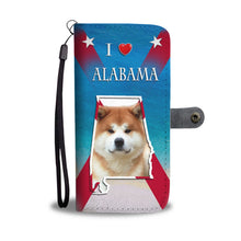 Load image into Gallery viewer, Cute Akita Dog Print Wallet Case-Free Shipping-AL State