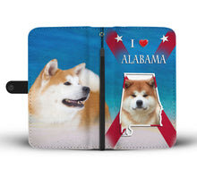 Load image into Gallery viewer, Cute Akita Dog Print Wallet Case-Free Shipping-AL State