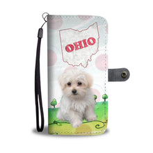 Load image into Gallery viewer, Cute Maltese Dog Print Wallet Case-Free Shipping-OH State