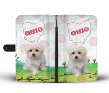 Load image into Gallery viewer, Cute Maltese Dog Print Wallet Case-Free Shipping-OH State
