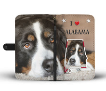 Load image into Gallery viewer, Cute Bernese Mountain Dog Print Wallet Case-Free Shipping-AL State