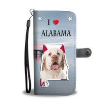 Load image into Gallery viewer, Clumber Spaniel Print Wallet Case-Free Shipping- AL State