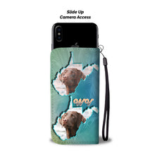 Load image into Gallery viewer, Chocolate Labrador Print Wallet Case-Free Shipping-WV State