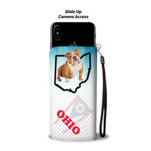 Load image into Gallery viewer, Bulldog Print Wallet Case-Free Shipping-OH State
