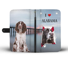 Load image into Gallery viewer, Cute English Springer Spaniel Print Wallet Case-Free Shipping-AL State