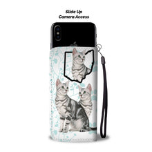 Load image into Gallery viewer, Cute American Shorthair Cat Print Wallet Case-Free Shipping-OH State