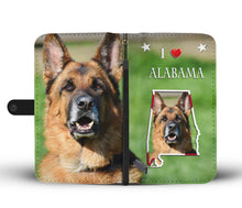 Load image into Gallery viewer, Cute German Shepherd Print Wallet Case-Free Shipping-AL State