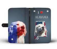 Load image into Gallery viewer, Cute Great Pyrenees Print Wallet Case-Free Shipping-AL State