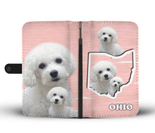 Load image into Gallery viewer, Cute Bichon Frise Print Wallet Case-Free Shipping-OH State