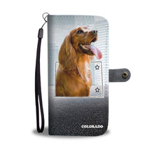 Load image into Gallery viewer, Cocker Spaniel Print Wallet Case-Free Shipping-CO State