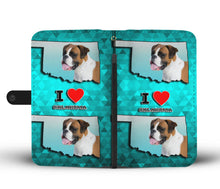 Load image into Gallery viewer, Boxer Dog Print Wallet Case-Free Shipping-OK State