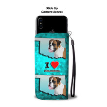 Load image into Gallery viewer, Boxer Dog Print Wallet Case-Free Shipping-OK State
