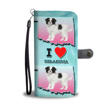 Load image into Gallery viewer, Cute Japanese Chin Dog Print Wallet Case-Free Shipping-OK State