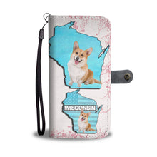 Load image into Gallery viewer, Cardigan Welsh Corgi Dog Print Wallet Case-Free Shipping-WI State