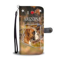 Load image into Gallery viewer, Boxer Dog Print Wallet Case-Free Shipping-AZ State