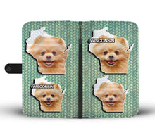 Load image into Gallery viewer, Cute Pomeranian Dog Print Wallet Case-Free Shipping-WI State