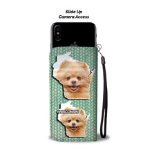 Load image into Gallery viewer, Cute Pomeranian Dog Print Wallet Case-Free Shipping-WI State