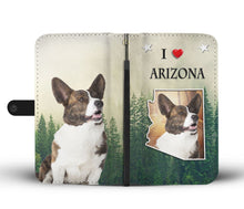 Load image into Gallery viewer, Cardigan Welsh Corgi Print Wallet Case-Free Shipping-AZ State