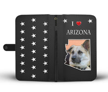 Load image into Gallery viewer, Chinook Dog Print Wallet Case-Free Shipping-AZ State