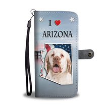 Load image into Gallery viewer, Clumber Spaniel Print Wallet Case-Free Shipping-AZ State