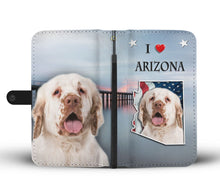 Load image into Gallery viewer, Clumber Spaniel Print Wallet Case-Free Shipping-AZ State