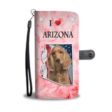 Load image into Gallery viewer, Cocker Spaniel Print Wallet Case-Free Shipping-AZ State