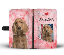 Load image into Gallery viewer, Cocker Spaniel Print Wallet Case-Free Shipping-AZ State